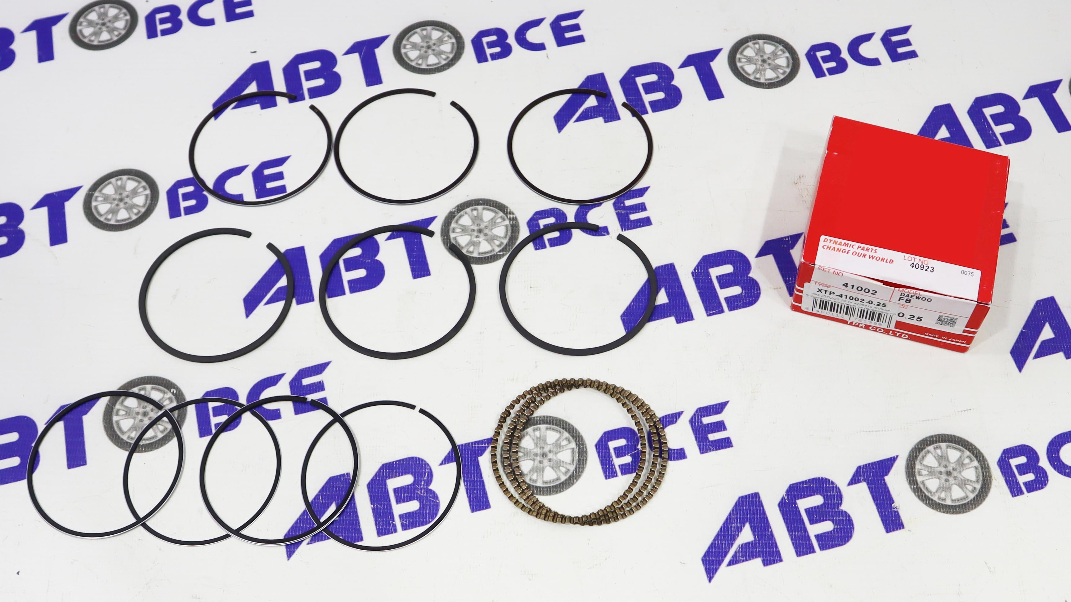 Кольца поршневые 0,25 Daewoo Matiz 0,8 (комплект на 3 порш) TPR